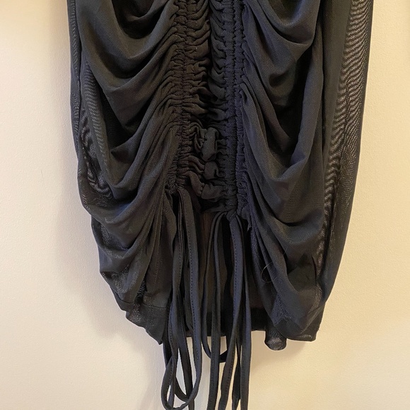 fashion nova black mesh dress - Picture 3 of 4